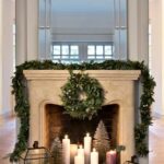 come addobbare il camino per natale fai da te