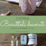 come decorare un barattolo di vetro shabby chic