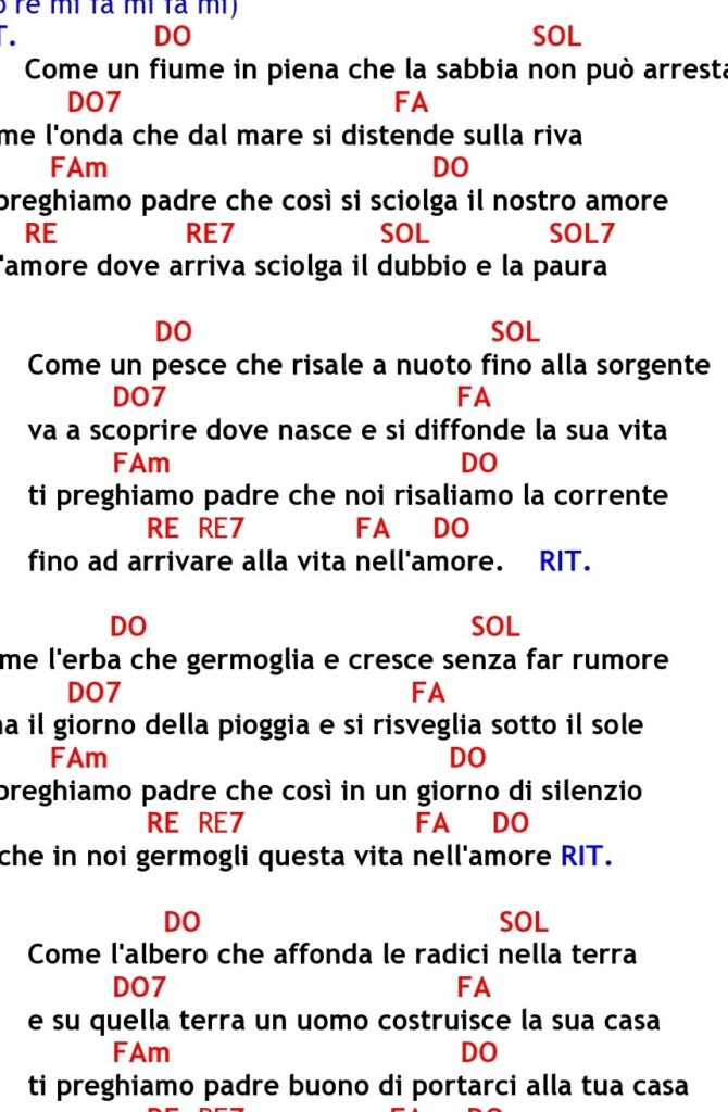 Come Un Fiume D'acqua Viva Spartito Pdf 1 come un fiume dacqua viva spartito pdf